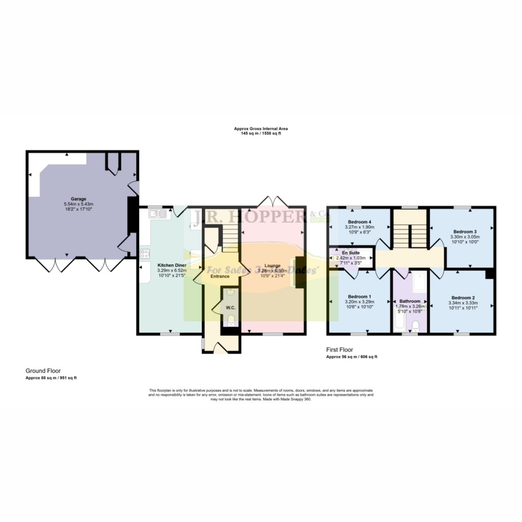 Floorplans For Eden Cottage, 3 Hargill Court, Redmire