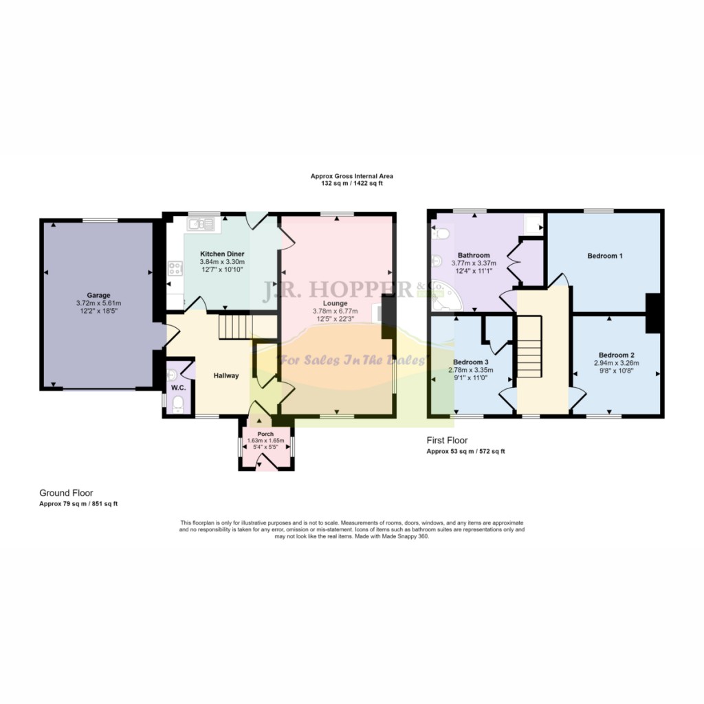 Floorplans For 3, King Garth West Burton, Leyburn DL8 4JU