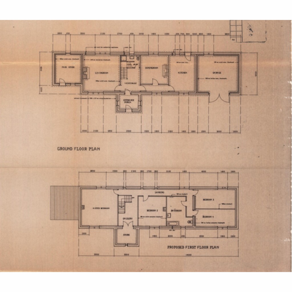 Floorplans For Robinson's Field House, Lunds