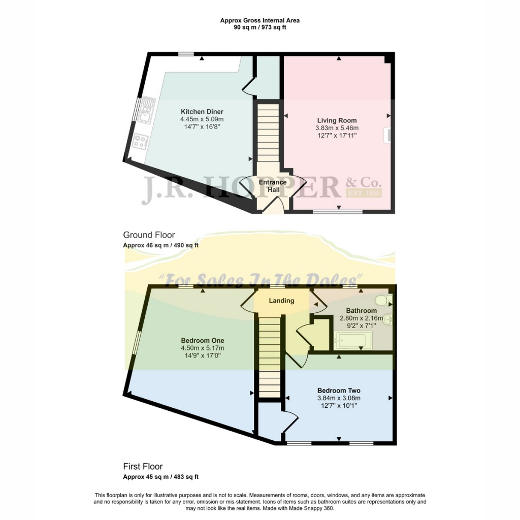 Floorplans For 2 Stonehill Mews, Kirkby Stephen CA17 4QR