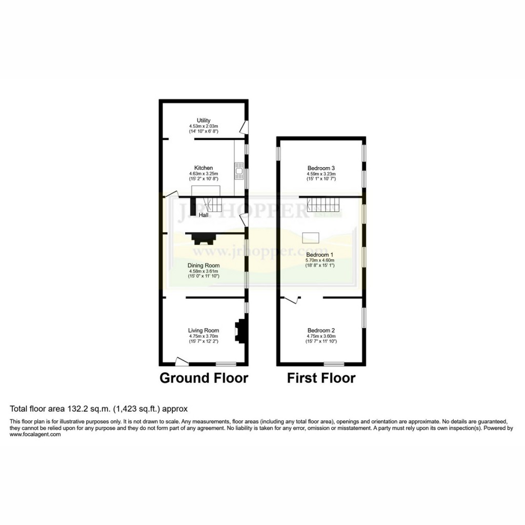 Floorplans For Ashlea Carthorpe, Bedale DL8 2LF