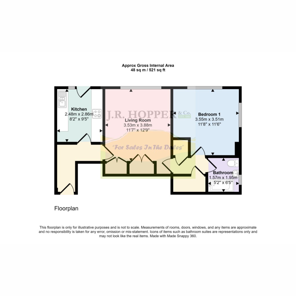 Floorplans For Little Ings, Hawes, DL8 3