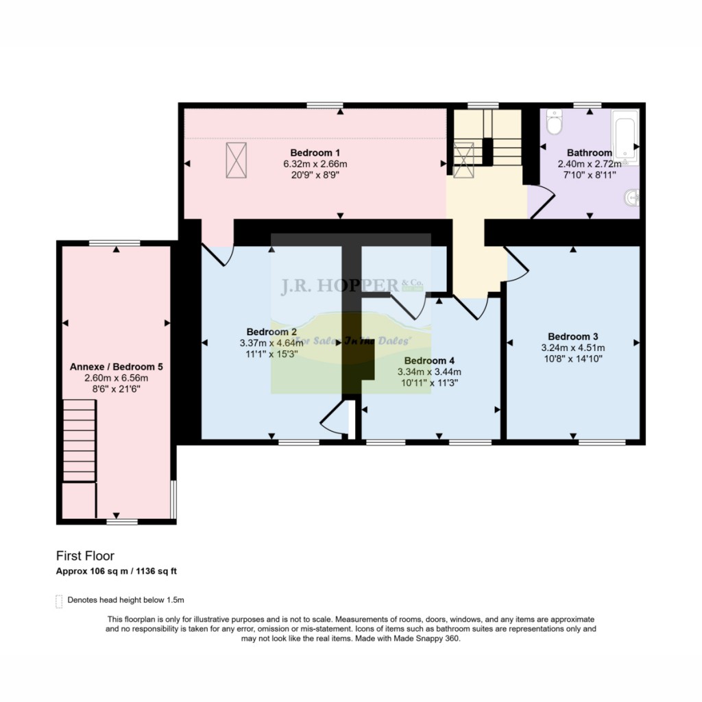 Floorplans For Under The Hill Stalling Busk, Askrigg DL8 3DH