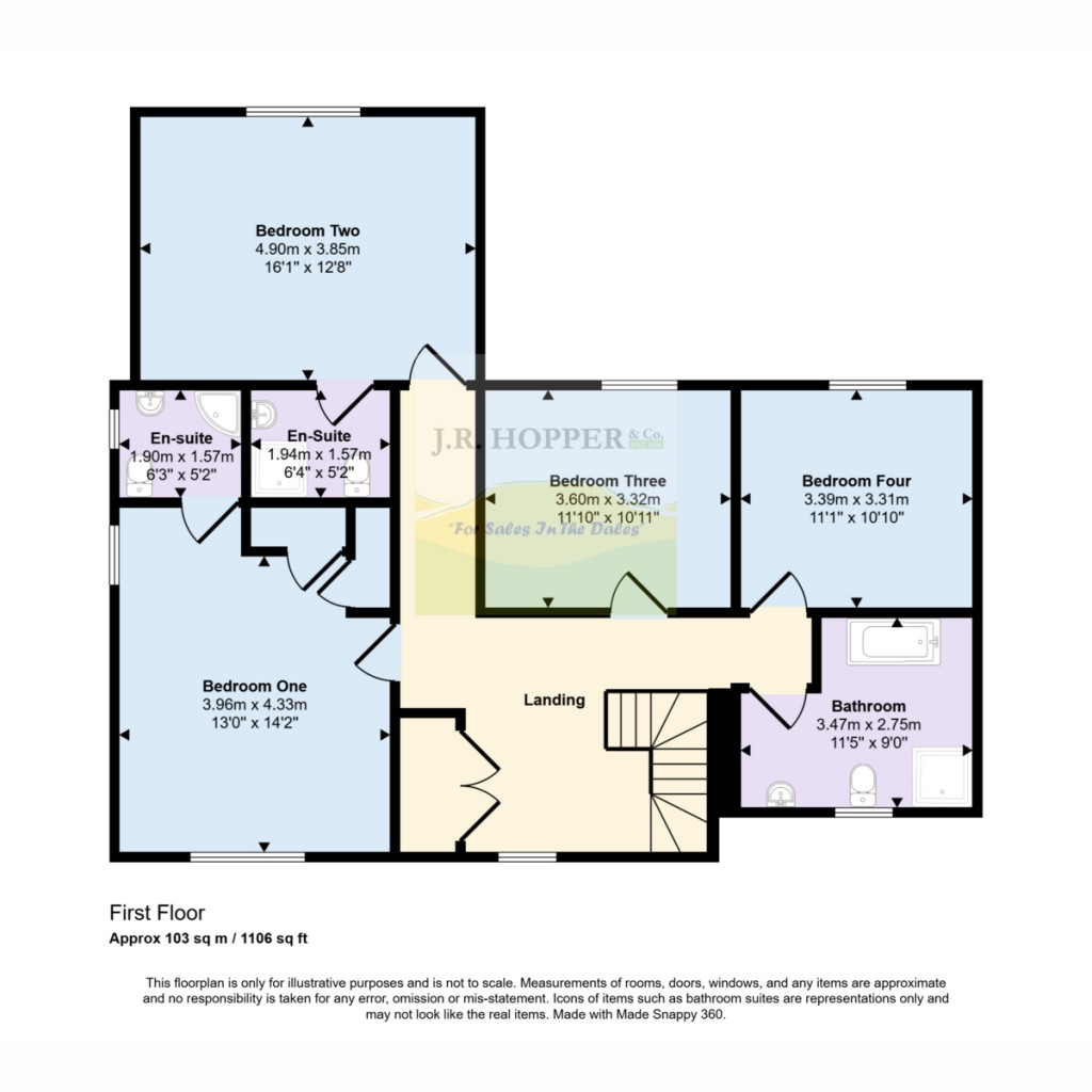 Floorplans For Myrtle Cottage, Winton, CA17 4HS