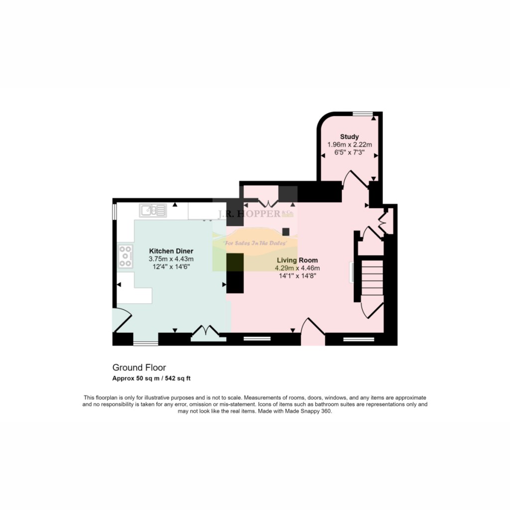 Floorplans For Cherkaby Cottage, 23 North Road, Kirkby Stephen