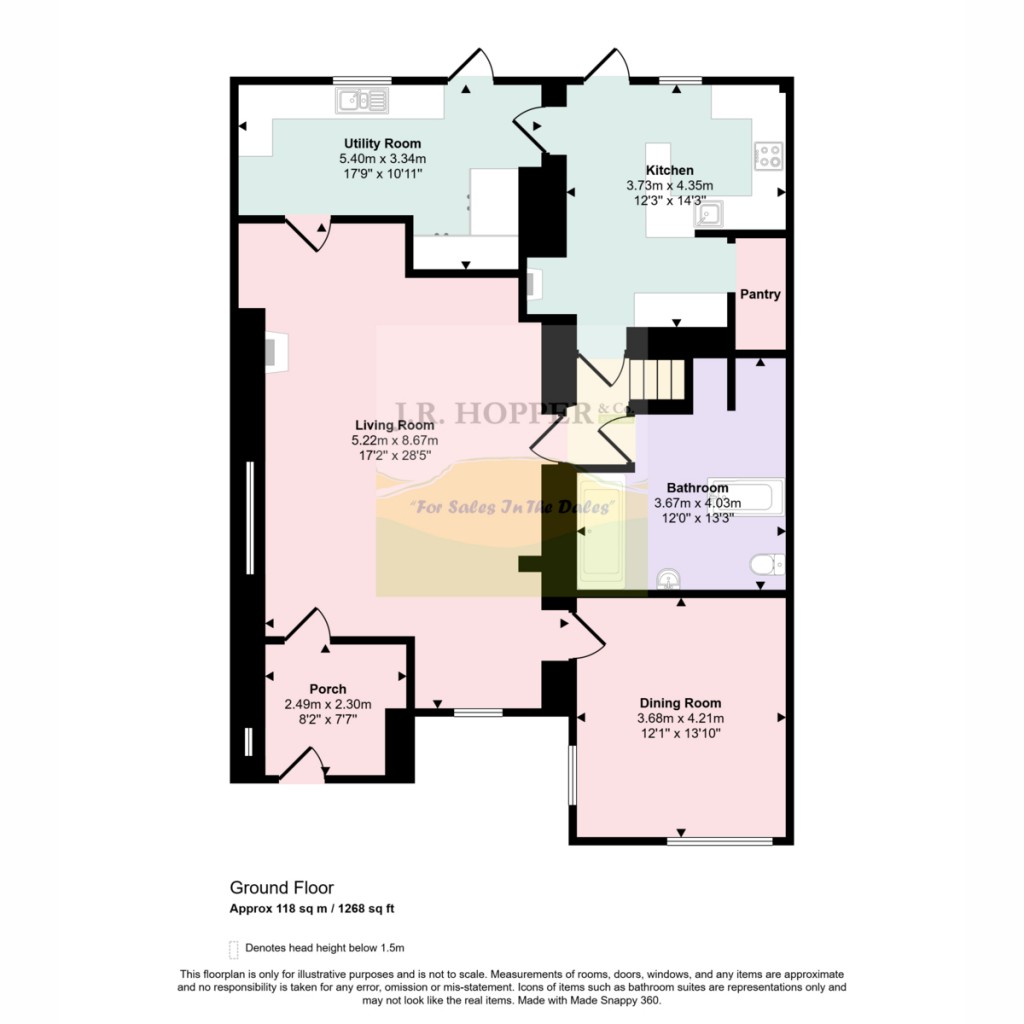 Floorplans For Coach House, Mallerstang