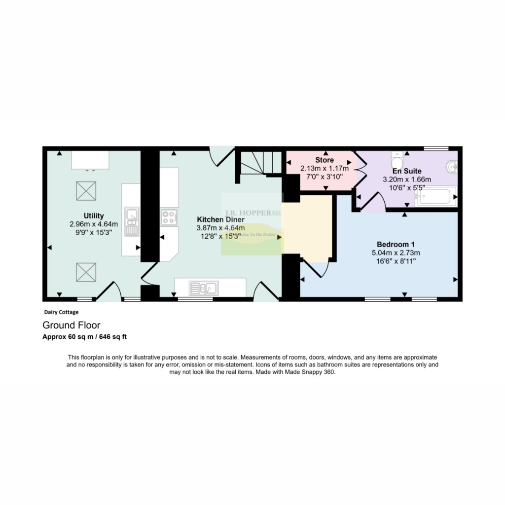 Floorplans For Winton House & Dairy Cottage, Winton