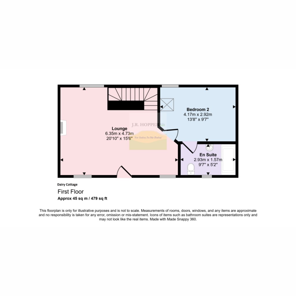 Floorplans For Winton House & Dairy Cottage, Winton