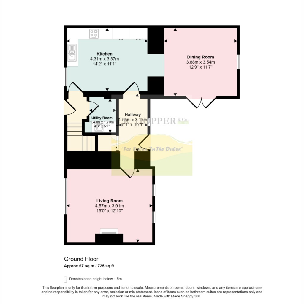 Floorplans For Black Bull Lane, Brough, CA17 4