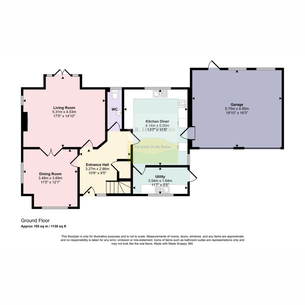 Floorplans For Stonegarth Thirn, Ripon HG4 4AU