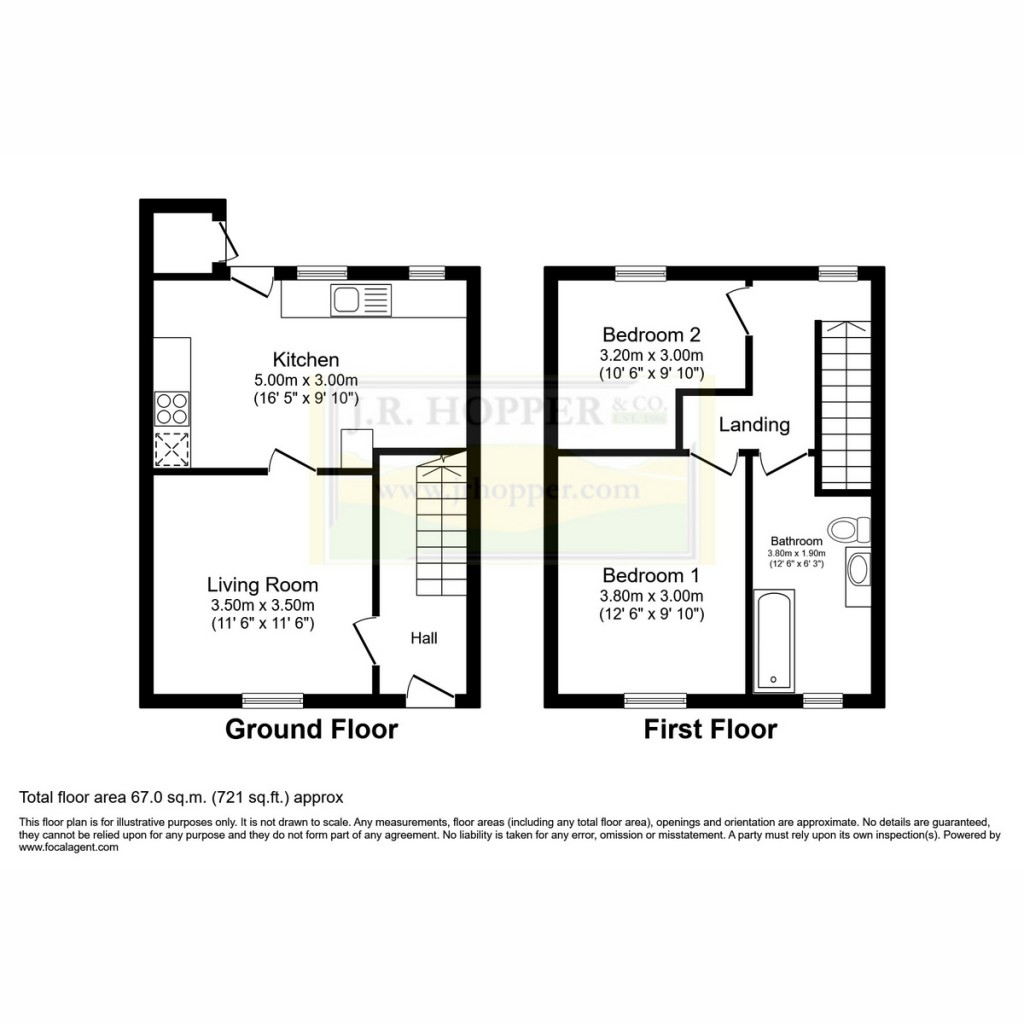 Floorplans For 34 Primrose Hill, High Street, Kirkby Stephen CA17 4SQ
