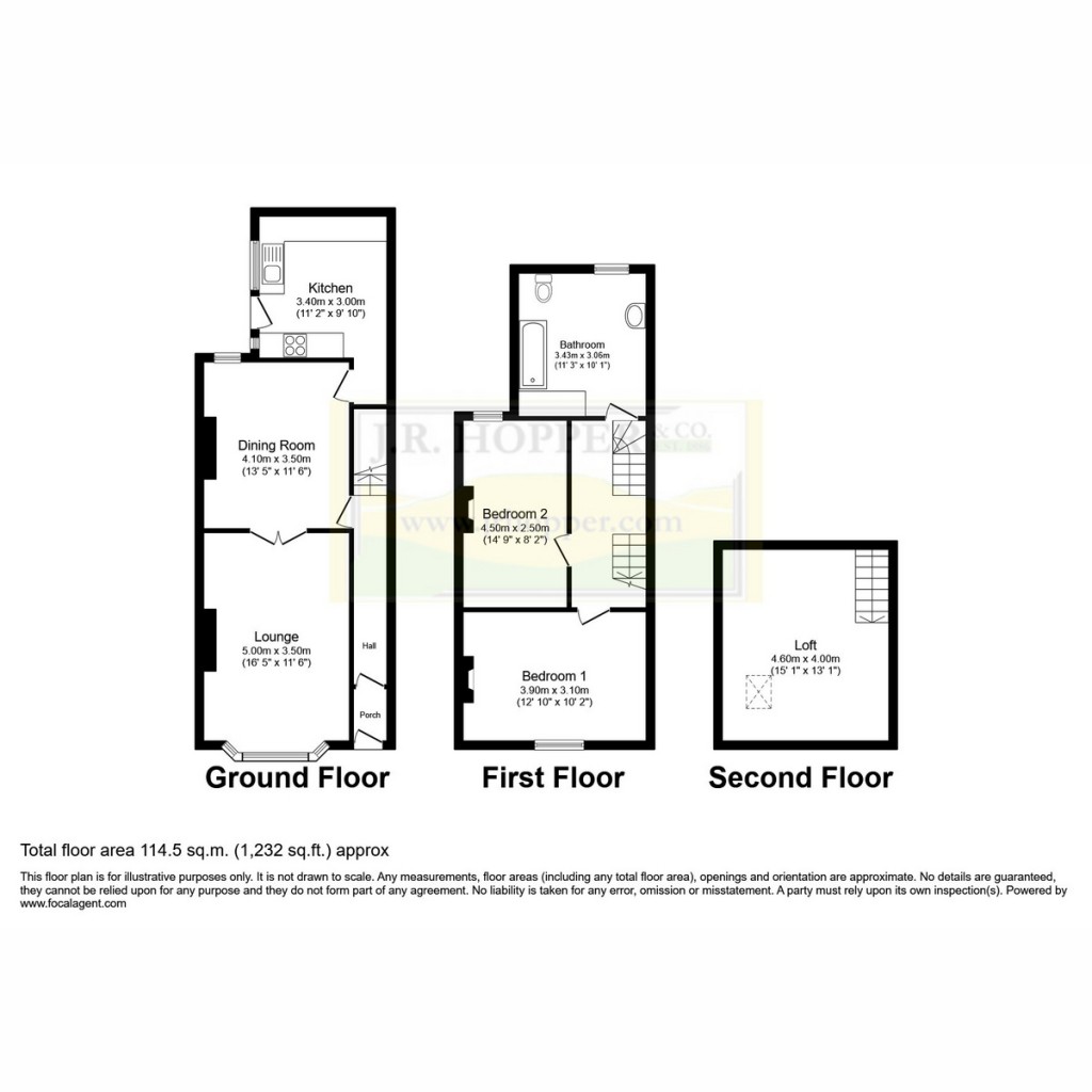 Floorplans For Hill View Gayle Lane, Hawes DL8 3RW