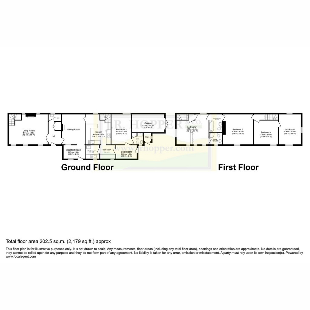 Floorplans For Park End, Low Row