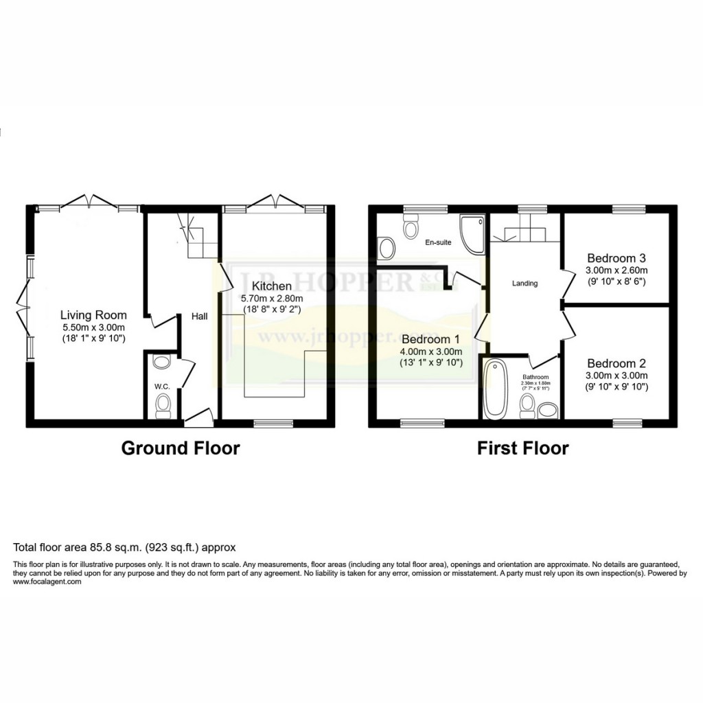 Floorplans For 27 Charter Gardens, Kirkby Stephen CA17 4EP