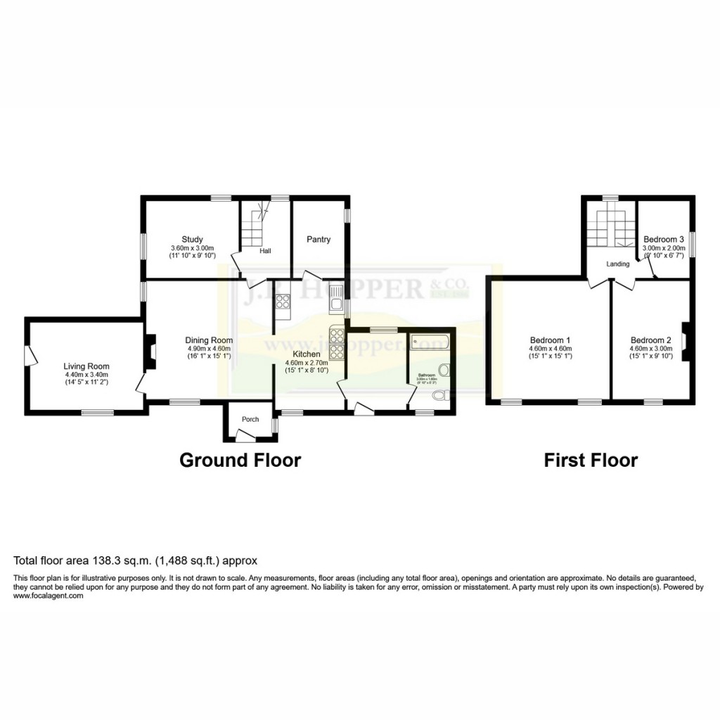 Floorplans For East House, Grisdale