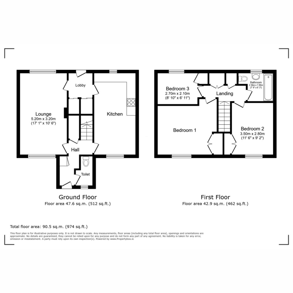 Floorplans For 12 Essex Close, Catterick Garrison DL9 3HG