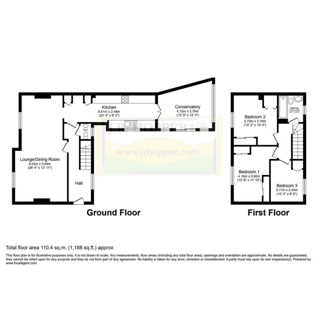 Floorplans For 3 Fitzalan Road, Bedale DL8 2DU