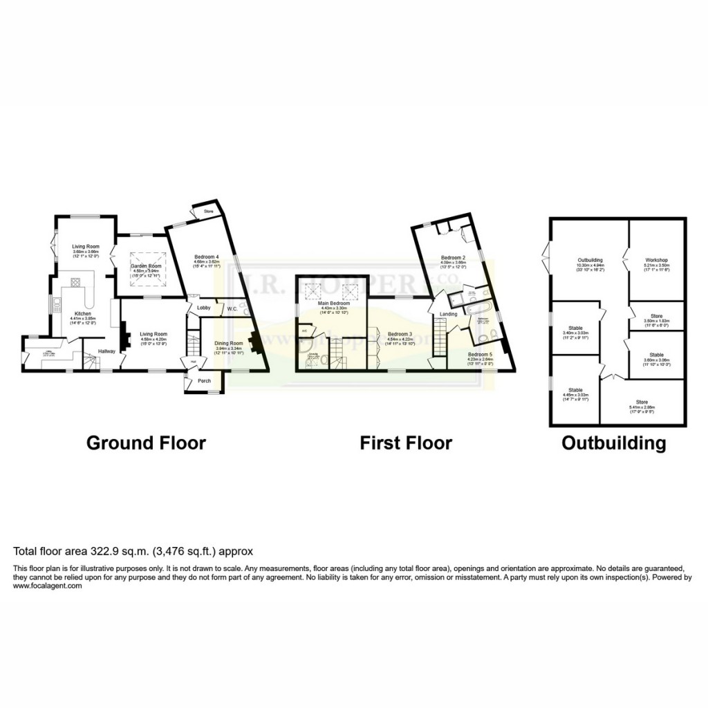 Floorplans For Lunedale, Barnard Castle, DL12 0
