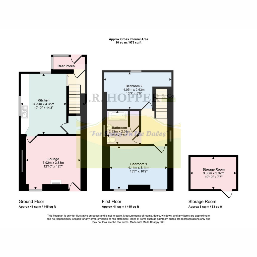 Floorplans For 8 Nateby Road, Kirkby Stephen CA17 4QE