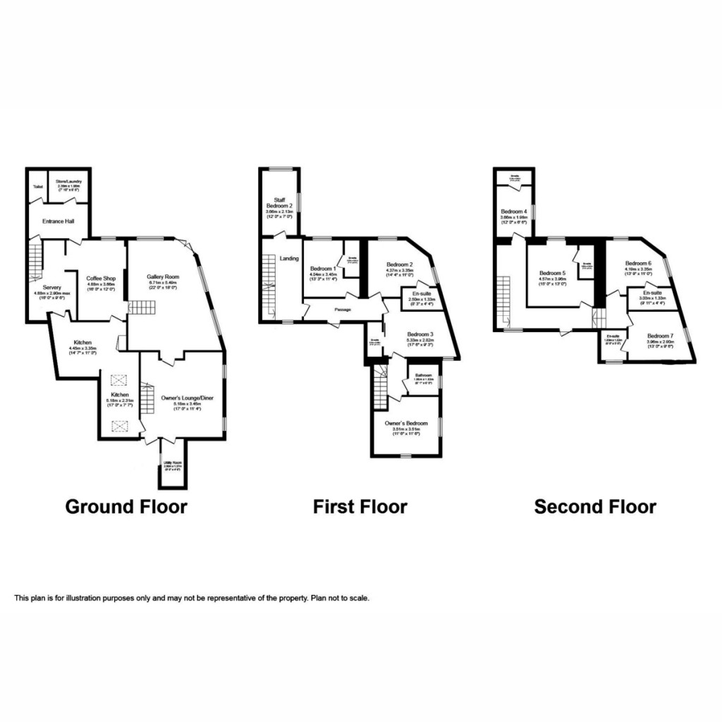 Floorplans For Herriots Guest House Main Street, Hawes Leyburn DL8 3QW