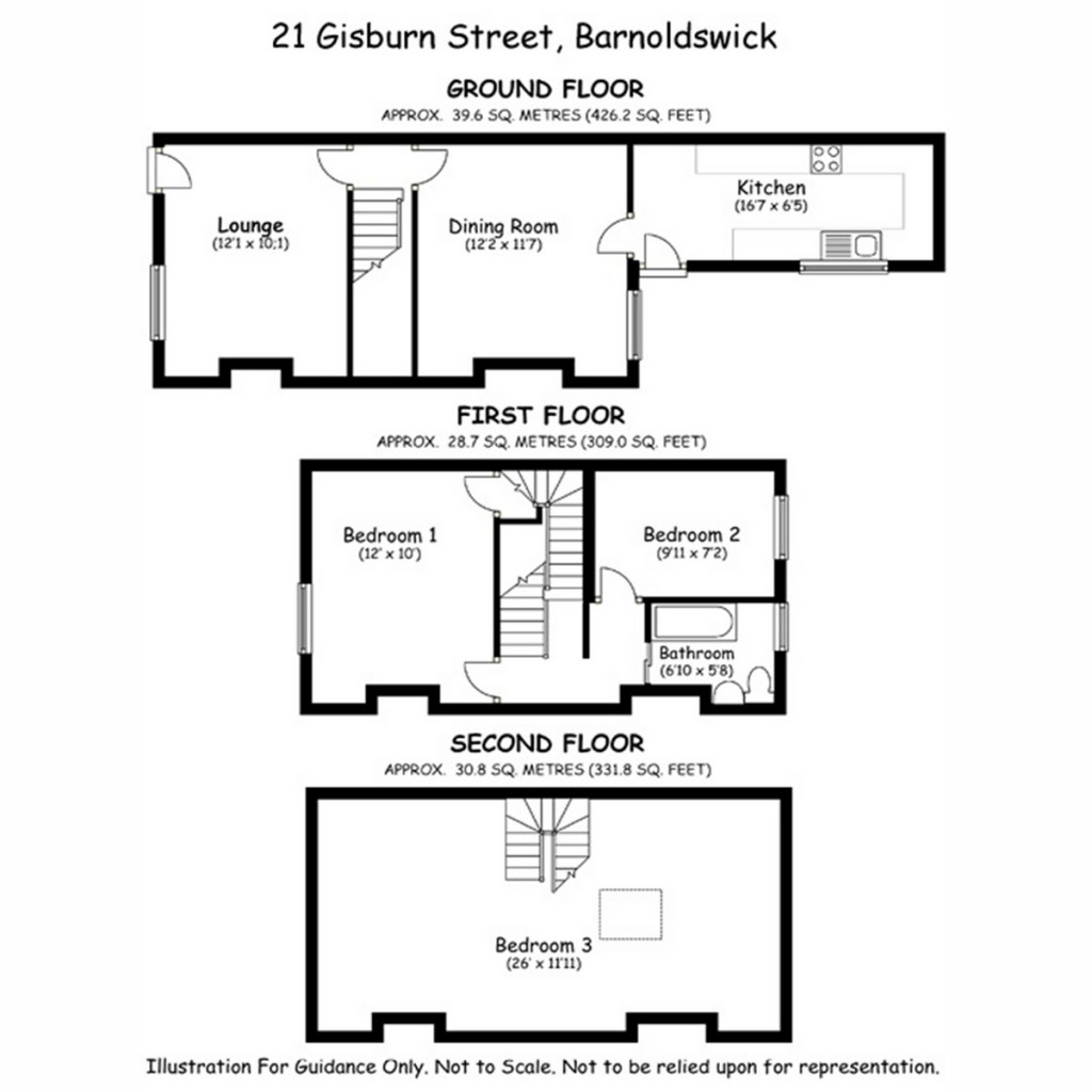 Floorplans For Gisburn Street, Barnoldswick, BB18 5