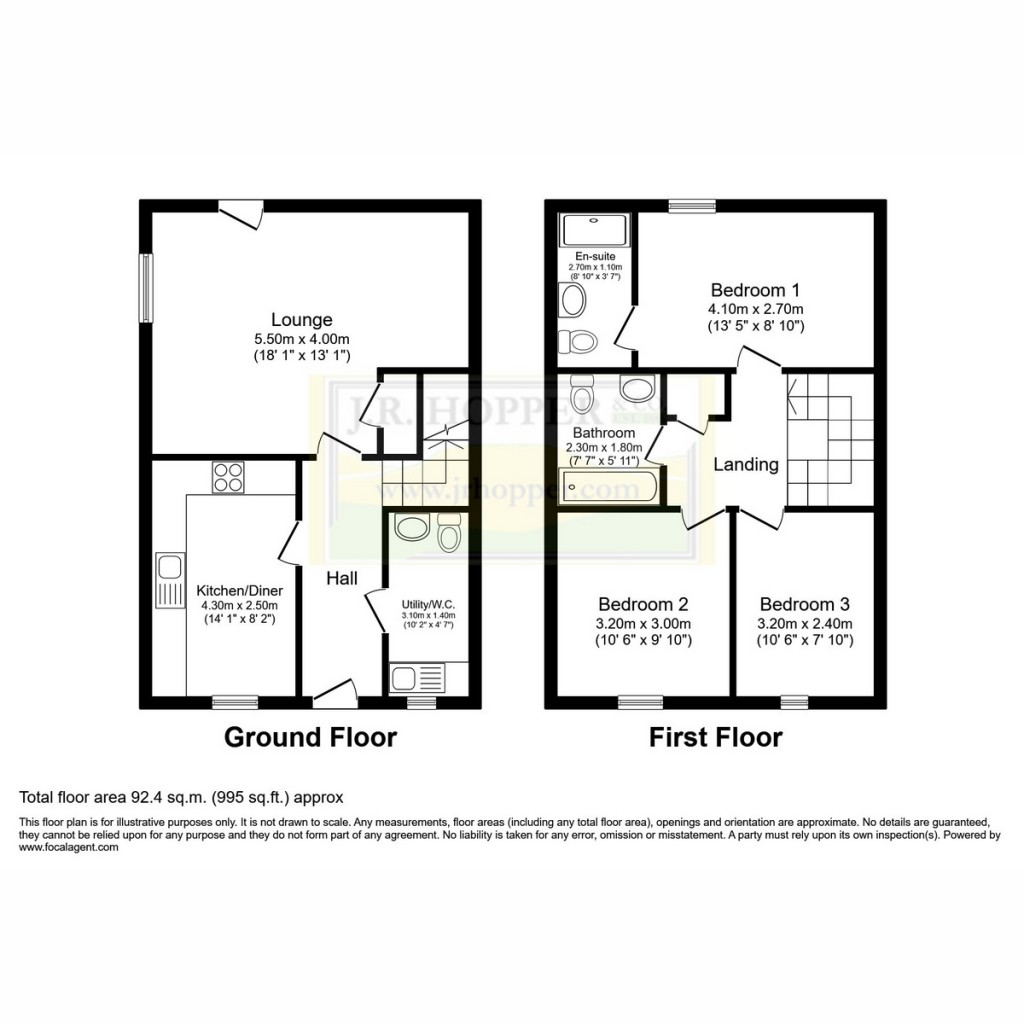 Floorplans For 4 Maple Terrace, Kirkby Stephen