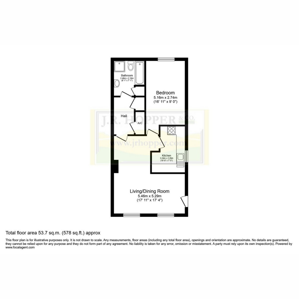 Floorplans For Flat 4 Waterforth, Carlton, DL8 4BD