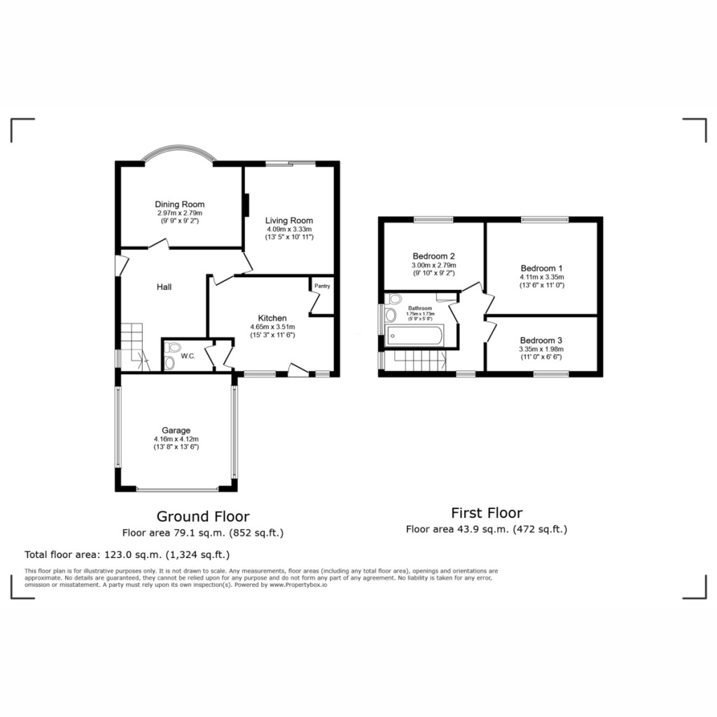 Floorplans For Riseber Lane, Leyburn, DL8 5