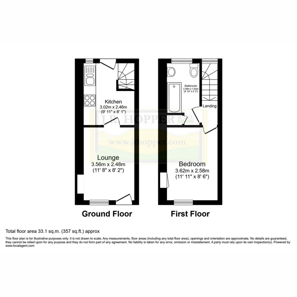 Floorplans For 13 Victoria Square, Kirkby Stephen, CA17 4