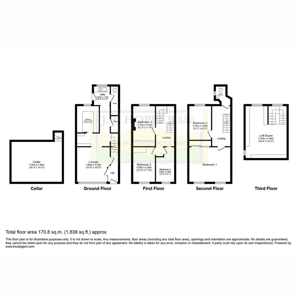 Floorplans For 21 Market Street, Kirkby Stephen
