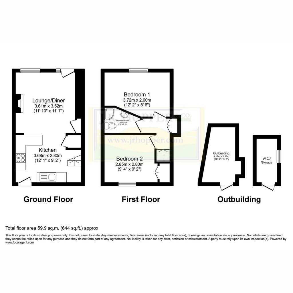 Floorplans For 2 North View, Garsdale