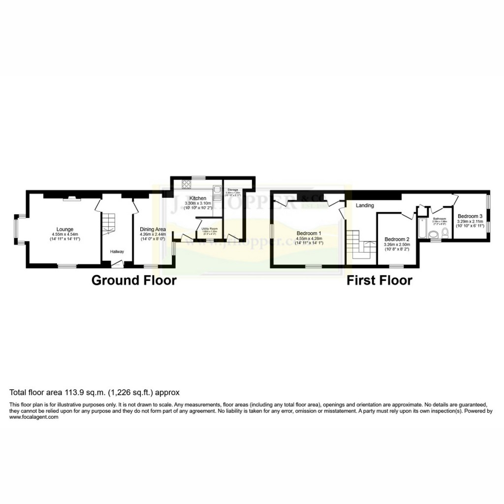 Floorplans For Burtersett Road, Hawes, DL8 3