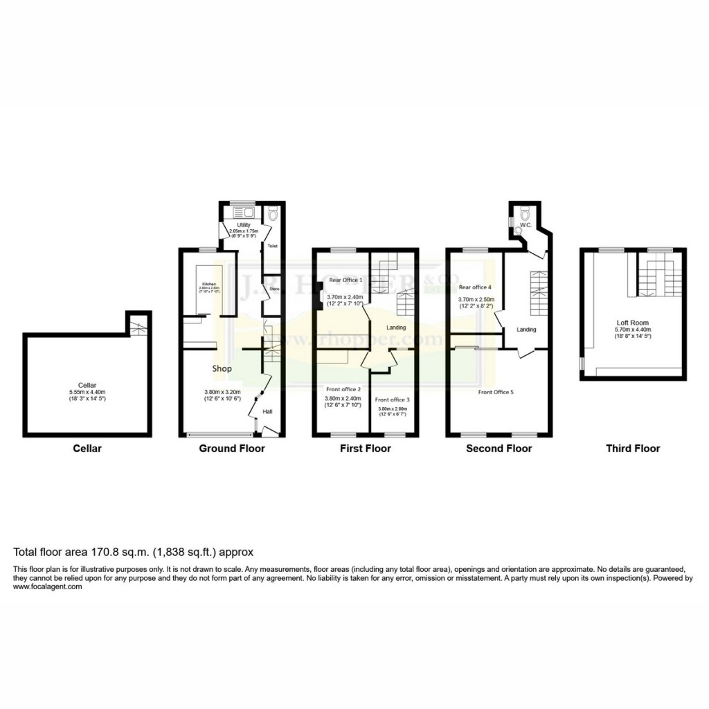 Floorplans For 21 Market Street, Kirkby Stephen