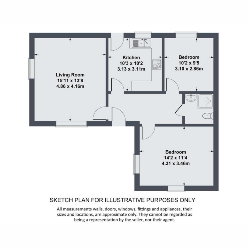 Floorplans For The Fold, 20A Market Place, Leyburn