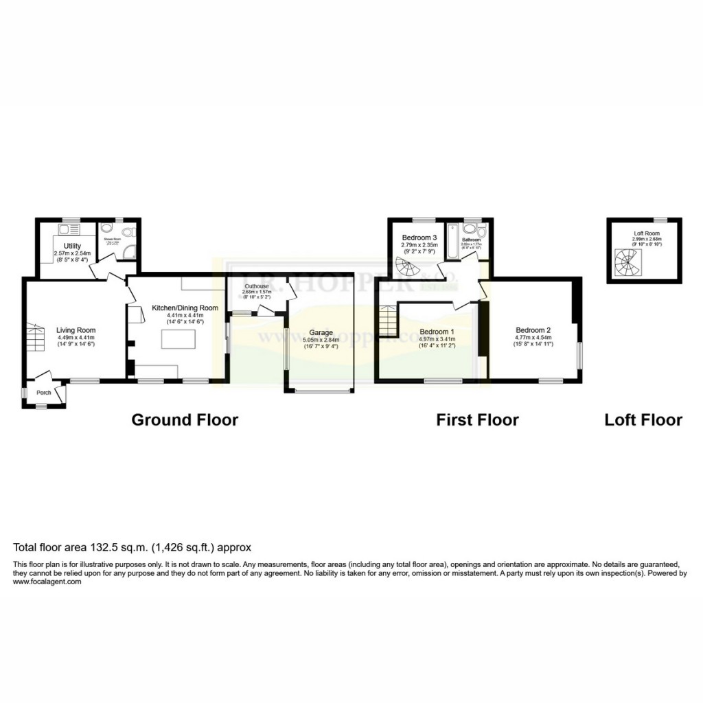 Floorplans For Bartle Cottage, Grassgill, West Witton, DL8 4LY