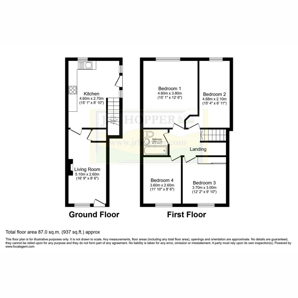 Floorplans For Overbrow The Hill, Hawes