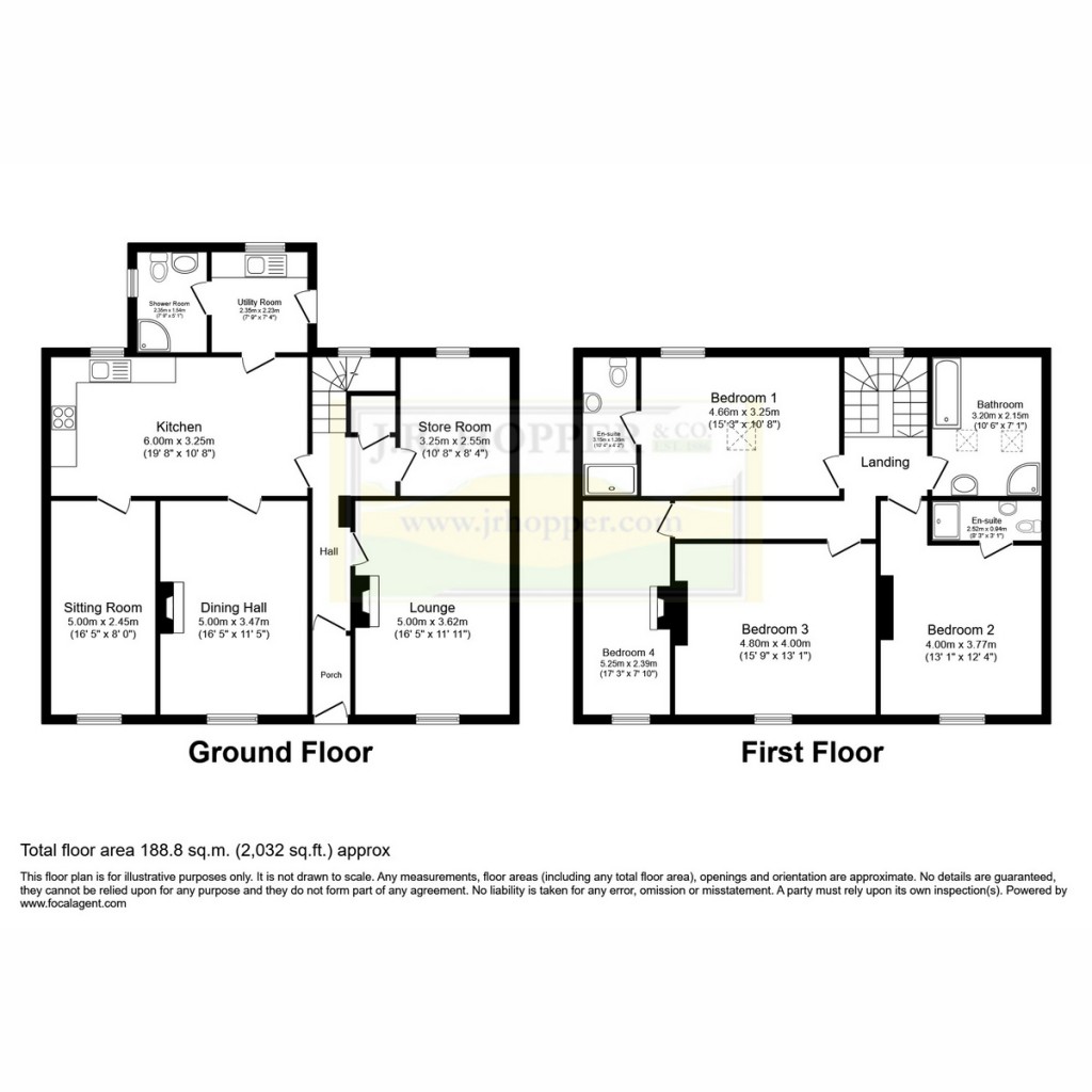Floorplans For Thwaite Bridge Cottage, Hawes, DL8 3LS