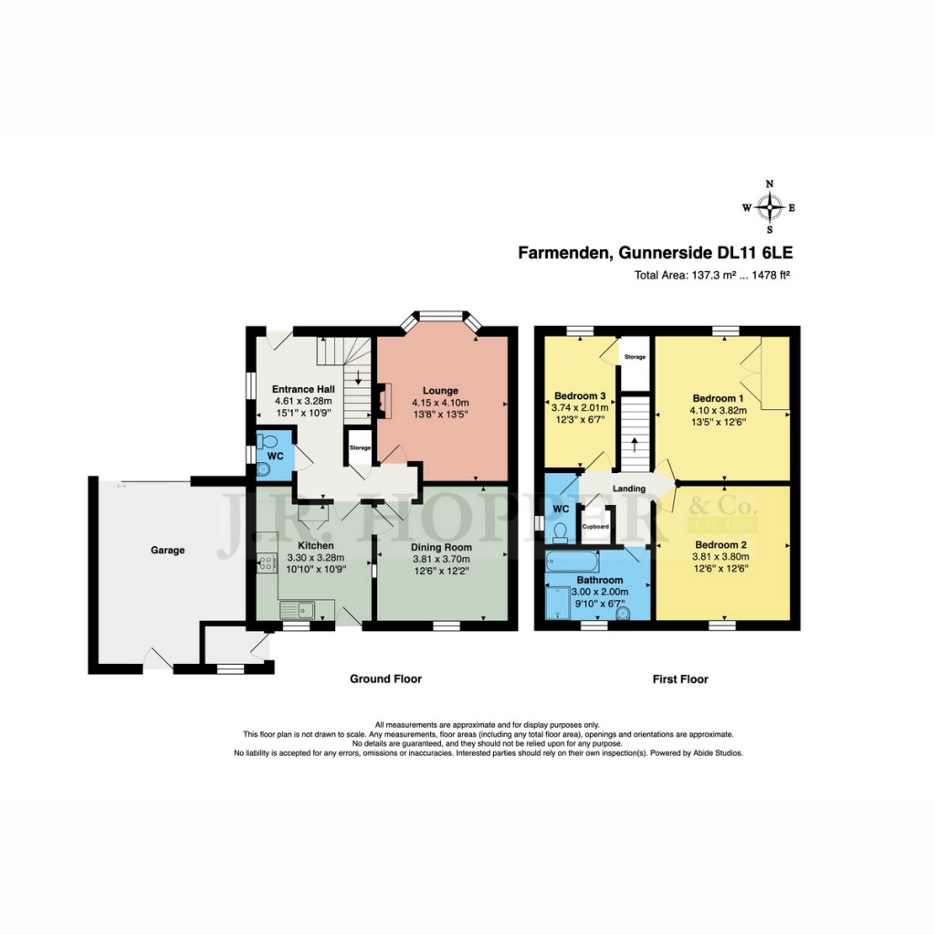 Floorplans For Farmenden, Gunnerside, Richmond, DL11 6LE