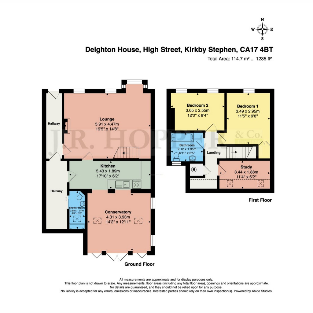 Floorplans For Deighton House, Brough
