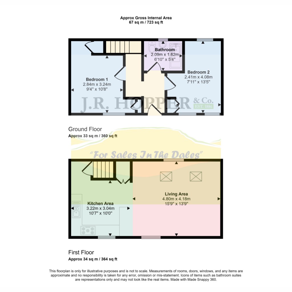 Floorplans For Walden Barn, Carperby