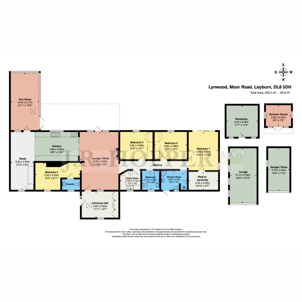 Floorplans For Lynwood Moor Road, Leyburn
