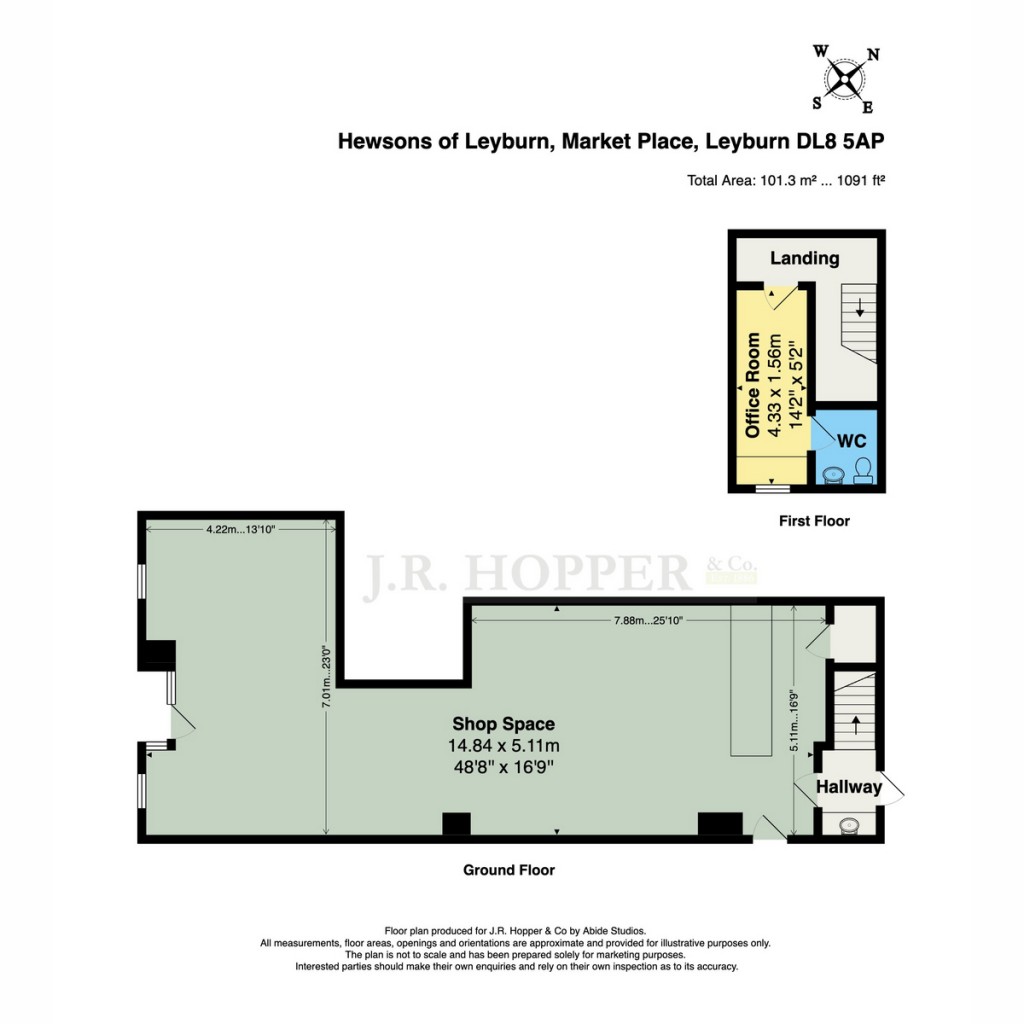 Floorplans For Hewsons, Market Place, Leyburn, DL8 5AW