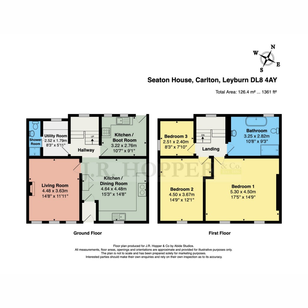 Floorplans For Seaton House, Carlton