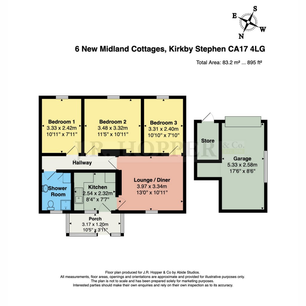 Floorplans For 6 New Midland Cottage, Kirkby Stephen, CA17 4LG