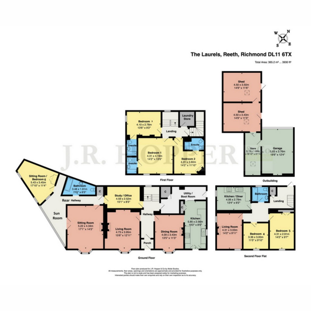 Floorplans For The Laurels, Reeth, Richmond, DL11 6TX
