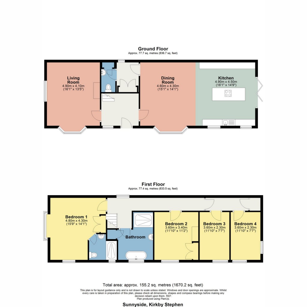 Floorplans For Sunnyside, Kirkby Stephen, CA17 4