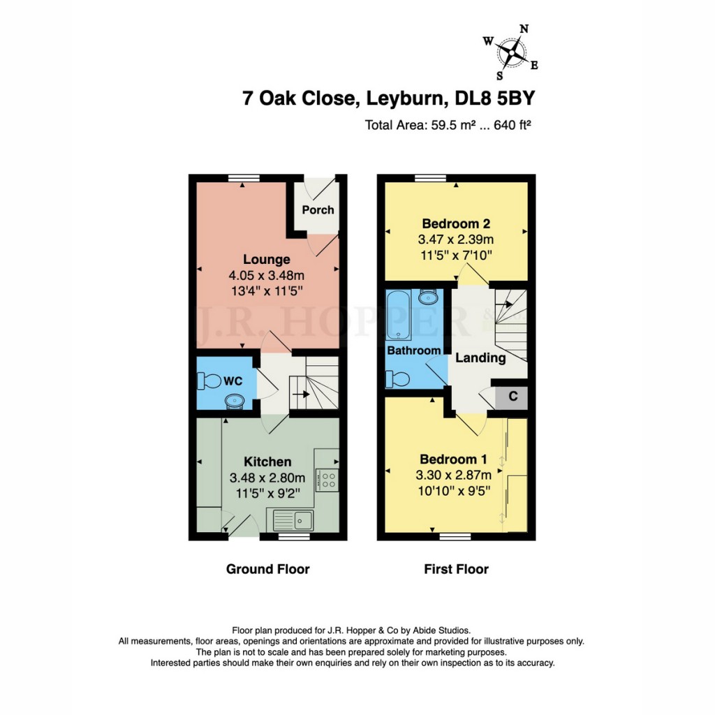 Floorplans For Oak Close, Leyburn, DL8 5