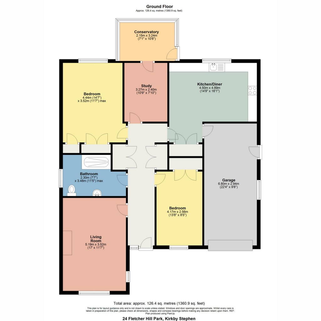 Floorplans For Fletcher Hill Park, Kirkby Stephen, CA17 4