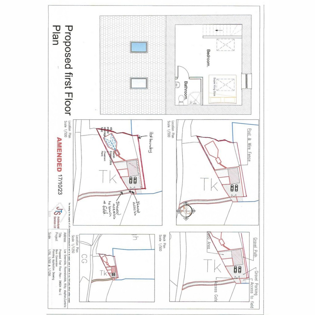 Floorplans For Greenside Barn Greenside Lane, Ravenstonedale