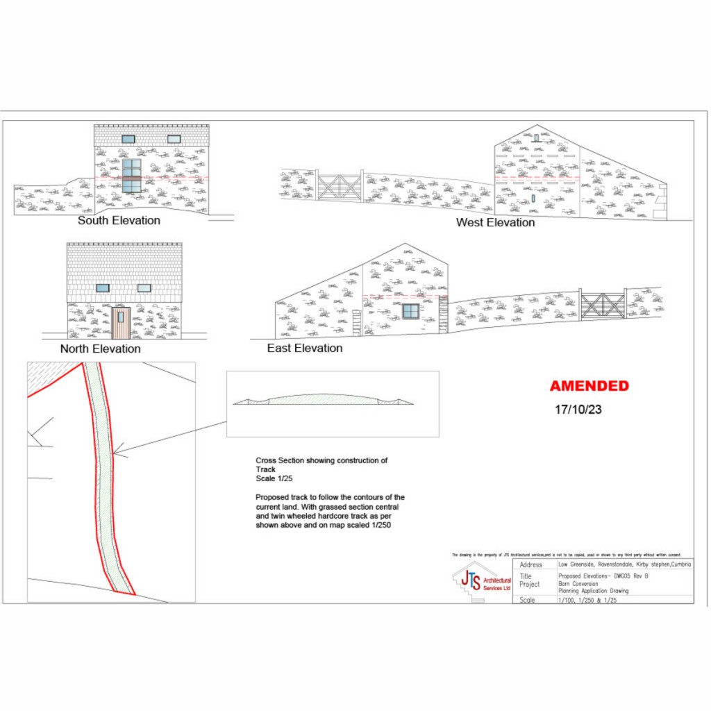 Floorplans For Greenside Barn Greenside Lane, Ravenstonedale